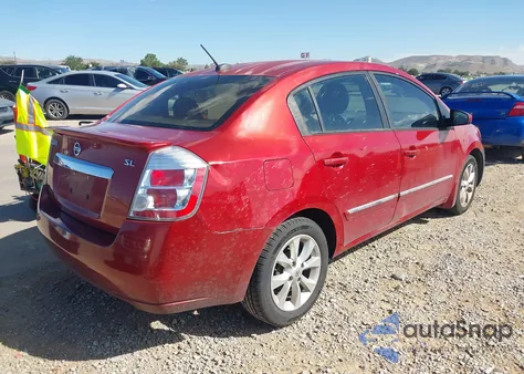 2012 Nissan Sentra 2.0 Sl из США, поврежденный, VIN 3N1AB6AP4CL668326